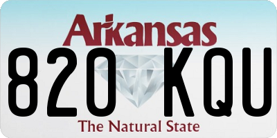 AR license plate 820KQU