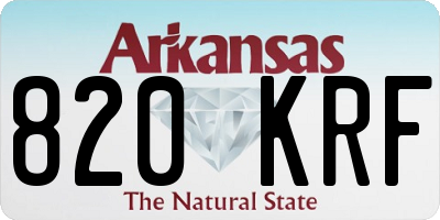 AR license plate 820KRF
