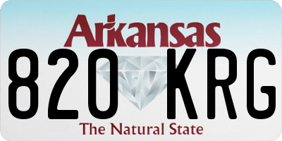 AR license plate 820KRG