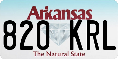 AR license plate 820KRL
