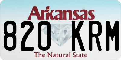 AR license plate 820KRM