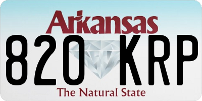 AR license plate 820KRP