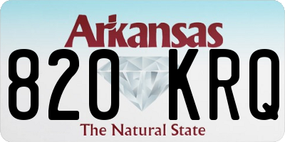 AR license plate 820KRQ