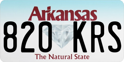 AR license plate 820KRS