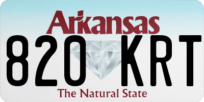AR license plate 820KRT