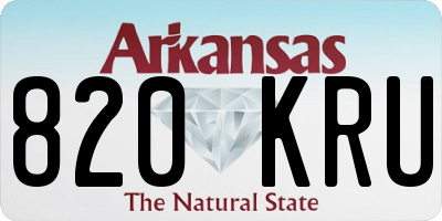 AR license plate 820KRU