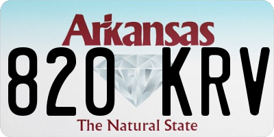 AR license plate 820KRV