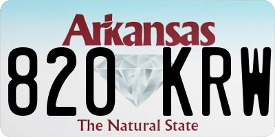 AR license plate 820KRW