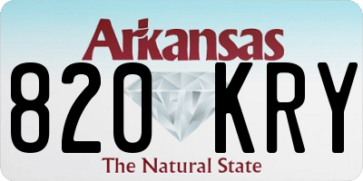 AR license plate 820KRY