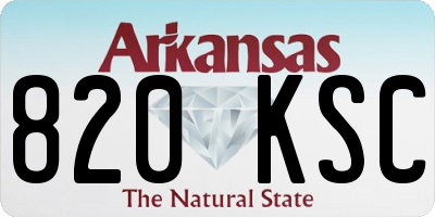 AR license plate 820KSC