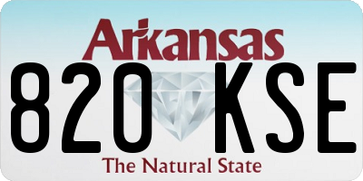 AR license plate 820KSE