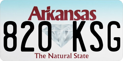 AR license plate 820KSG