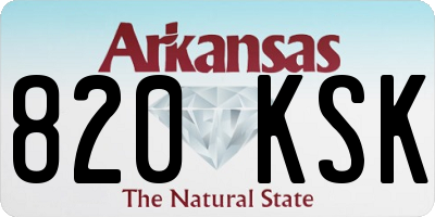 AR license plate 820KSK