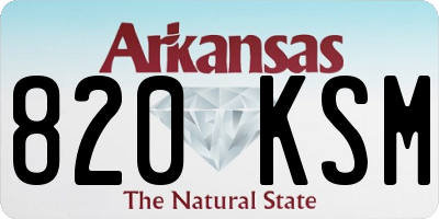 AR license plate 820KSM