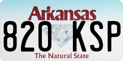 AR license plate 820KSP