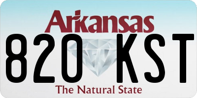 AR license plate 820KST
