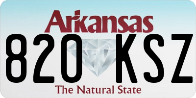 AR license plate 820KSZ