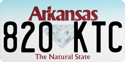 AR license plate 820KTC