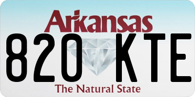 AR license plate 820KTE