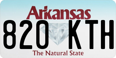 AR license plate 820KTH