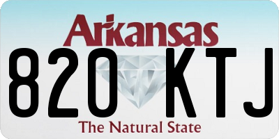 AR license plate 820KTJ
