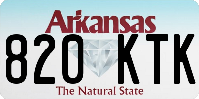 AR license plate 820KTK