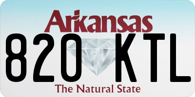 AR license plate 820KTL