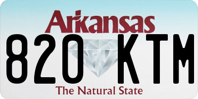 AR license plate 820KTM