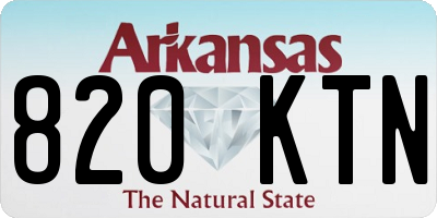 AR license plate 820KTN