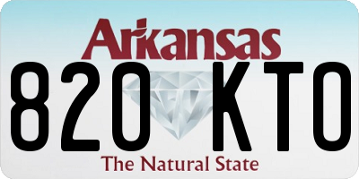 AR license plate 820KTO