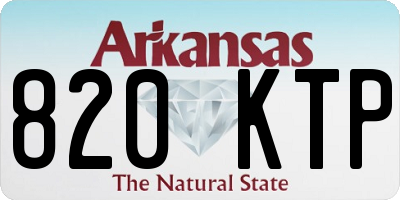 AR license plate 820KTP