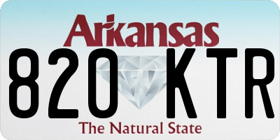 AR license plate 820KTR
