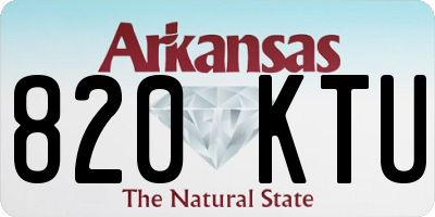 AR license plate 820KTU