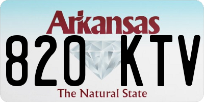 AR license plate 820KTV