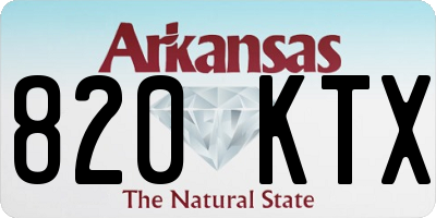 AR license plate 820KTX