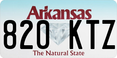 AR license plate 820KTZ