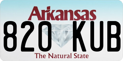 AR license plate 820KUB
