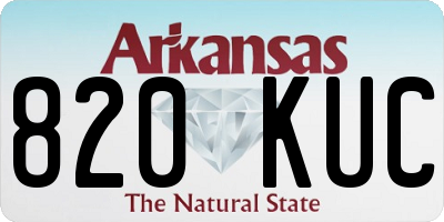 AR license plate 820KUC