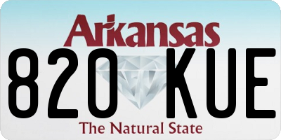 AR license plate 820KUE