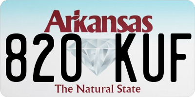 AR license plate 820KUF