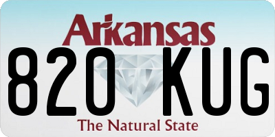 AR license plate 820KUG