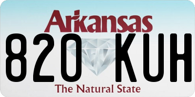 AR license plate 820KUH