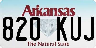 AR license plate 820KUJ