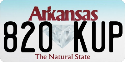 AR license plate 820KUP
