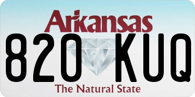 AR license plate 820KUQ