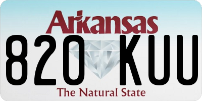 AR license plate 820KUU