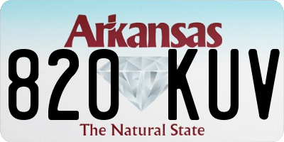 AR license plate 820KUV