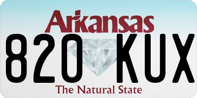 AR license plate 820KUX