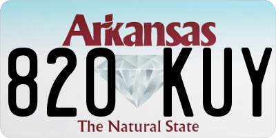 AR license plate 820KUY