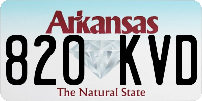 AR license plate 820KVD